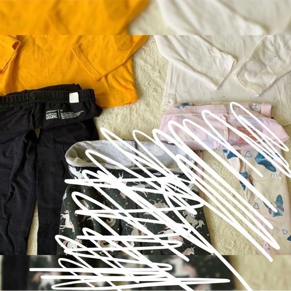 girls long sleeve and leggings lot- 4/5T - Picture 2 of 6